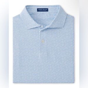 Peter Millar White Palermo Performance Jersey Polo Men's Size Large NWT